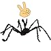 Sunba Youth 10 PCS Spider Used for Halloween or Parties Decoration, White