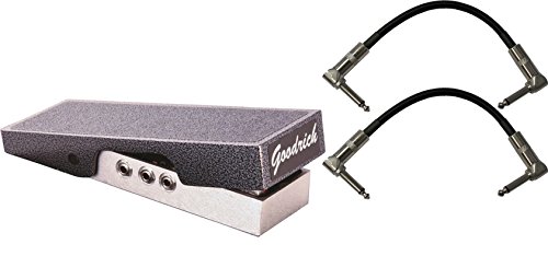 Goodrich Sound L-120 Low Boy Passive Volume Pedal w/ 2 Patch Cables
