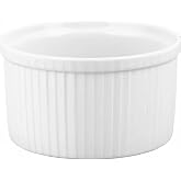 Pillivuyt Porcelain 8-Cup, 7-1/4-Inch Deep Classic Pleated Souffle Dish