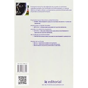 MANTENIMIENTO AUXILIAR DE SISTEMAS MECANICOS Y FLUIDOS DE AERONAVES