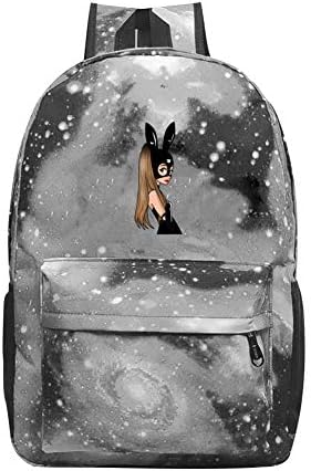 Starry Sky Fashion Backpack School Bag Aria-na Dangerous Woman Gran-de Travel Daypack for Mens Kids Boys Girls