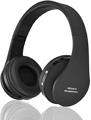 Wireless Neckband Earbuds, Bluetooth Headphones Stereo Headset Hand-Free Sports in-Ear Noise Cancelling Earphones with Mic by Joyphy (Black)