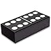 Yellow Mountain Imports Double 12 Dominoes Game Set with Numerals in Black Lacquer Case