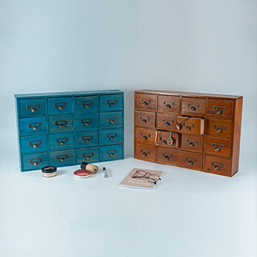 PACKGILO 16 Drawers Apothecary with Drawers Tabletop Apothecary