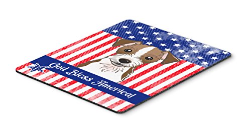 Caroline's Treasures BB2132MP American Flag and Jack Russell Terrier Mouse Pad,…