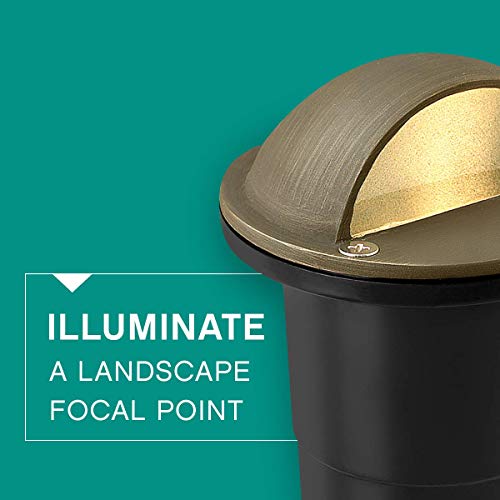 Hinkley Lighting Eyebrow Well Light - Eyebrow In-Ground Light That Highlights Important Landscape Features and Increases Home Security, Matte Bronze Finish, Hardy Island Collection, 16707MZ