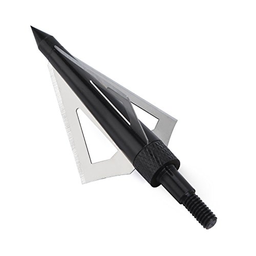 image for Aiskaer 18 Pack 125 Grain 3 Fixed Blade Hunting Broadheads Archery Arr