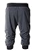 SoEnvy Men's Casual Harem Training Jogger Sport Short Baggy Pants (Large,Dark Gray)