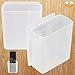 PINOWU [2 Pack] Universal Remote Control Holder 7x6x3cm, Wall Mount Media Organizer Self-Adhesive Storage Box, Office Supply Accessories