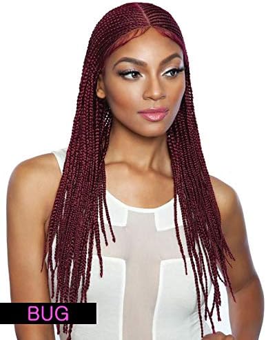 RCBI02 MINAJ 24" (1B Off Black) - Mane Concept Red Carpet Synthetic Invisible Braid Lace Wig