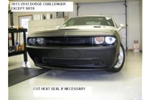 LIBRA Lebra 2 Piece Front End Cover Black - Car Mask Bra - Fits - Dodge Challenger (Except Srt8) 2011 2012 2013 2014 11 12 13 14