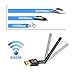 WiFi Adapter 600Mbps Wireless USB Adapter 5G/2.4G Dual Band Antennas Network Lan Card 802.11ac Wireless USB WiFi Network Dongle Adapter Support Windows XP/Vista/7/8.1/10/Mac OS X 10.4-10.11 - Mailiya