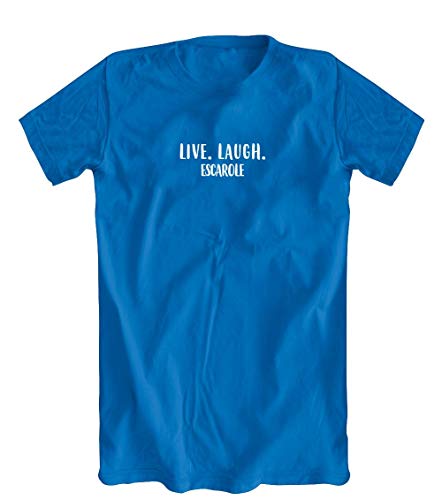 Live. Laugh. Escarole T-Shirt, Blue, Small