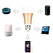 Wowfeel Smart Wifi LED Light Bulb 7W Dimmable Multicolored Color Changing Lights Work with Amazon Alexa, Smartphone Free APP Control, Silver, 7W