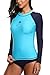 Sociala Women's Long Sleeve Rashguard UPF 50+ Rash Guard Swim Shirt Swimsuit Top