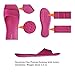 ALL CLEAN E.V.A ECO Friendly Indoor Slides Sandals 4 Pairs Set (S, M (4 pairs))