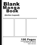 Blank Manga Book: White Cover,7.5 x 9.25, 100 Pages, Manga Action Pages,For drawing your own comics, Blank Manga Book: White Cover,7.5 x 9.25, 100 Pages, Manga Action Pages,For drawing your own comics,