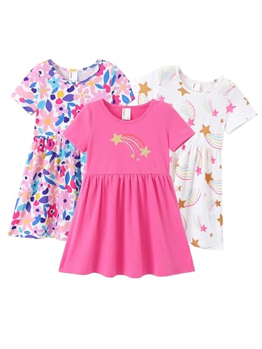 PATPAT Toddler Girls Star Skater Dresses