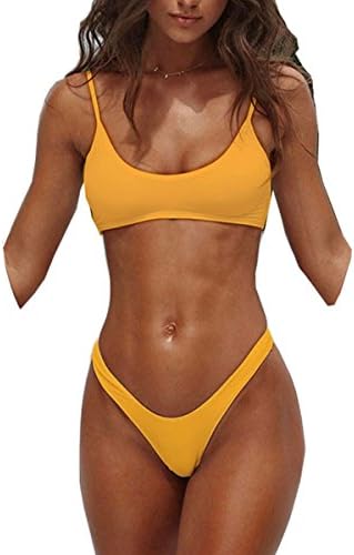 Womens Sexy Thong Soft Padded Bikini Set Two Piece Swimsuits