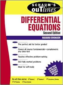 Schaum S Outline Of Differential Equations Richard Bronson 9780070080195 Books