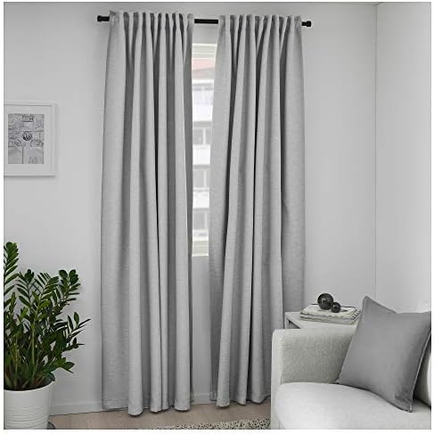 Amazon Ikea Vilborgカーテン ライトグレー 1ペア シャワーカーテン ホーム キッチン オンライン通販