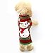 NACOCO Dog Snow Sweater - Snowman Holiday Pet Clothes for Small Dogs and Cats - Christmas Xmas New Year (Snowman, M)