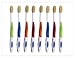 MOUTHWATCHERS Soft Flossing Toothbrushes, 8 Pack Manual Toothbrush for Adults, Ultra Clean Toothbrush, Good for Sensitive Teeth and Gums, by Dr. Plotka's, Multicolor