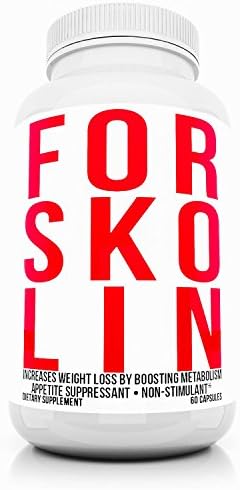Forskolin Extract For Weight Loss Pills 250mg 60 Capsules All Natural Organic Maximum Strength Herbal Appetite Control & Suppressants Analyzed Diet Pills That Work Fast for Women Men's Dieting