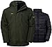Wantdo Men's Interchange 3 in 1 Ski Jacket Windproof Warm Parka Waterproof Winter Coat with Detachable Puffer Liner