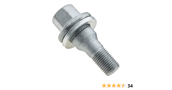 Tornillo de rueda M12 x 1,25 con banda plana TÜV SW17 ...
