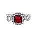 Lavencious Princess Cut CZ Rings Wedding Party Statement Cocktails Gold Plated Size 5-10