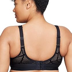 Full Figure Plus Size No-Sweat Mesh Sports Bra