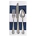 DII Cabana Stripe Dobby Tabletop Collection, Napkin Set, Navy 6 Piece