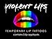 Violent Lips - The Rainbow - Set of 3 Temporary Lip Appliques