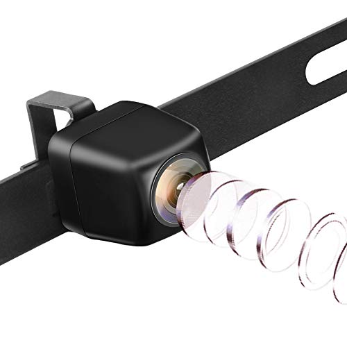 Backup Rear View Parking Vehicle Camera HD, Super Night Vision License Plate Mounted Optimum 149˚ Wide View IP68 Waterproof Car Parking Camera, 9-12V