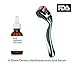 Dermapeel Titanium Microneedle Derma Roller 540 Micro Needles Skin Care Needle 0.25mm+hyaluronic acid serum-LOL2