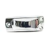 Pactrade-Marine-Rect-2-Prong-Chrome-Stern-Light-Pole-Base-Sliding-Socket-Plug-In