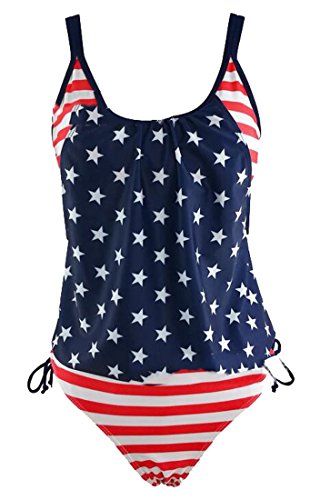 Tankini Set American Flag Tankini Swimsuit American Flag Bikini