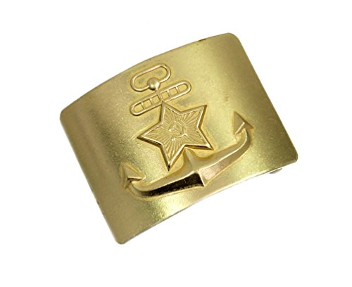 Soviet Navy Surplus Sailor Brass Buckle w/Navy Anchor & Star