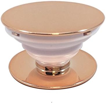 Expanding Phone Stand Phone Grip Mount Sockets Pure Bling Color Smart Phone Tablet Holder (Rose Gold)