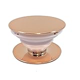 EVERMARKET Pop Out Phone Grip and Stand, Expanding Stand Socket Mobile Holder for iPhone , Smartphone & Tablet with Electroplating Pure Color (Rose Gold)