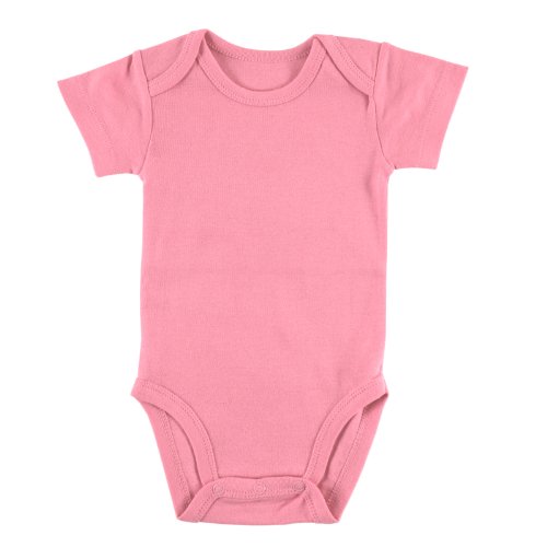 Undecorated, Plain Baby Bodysuit, Pink, 18 months Buy Online in United