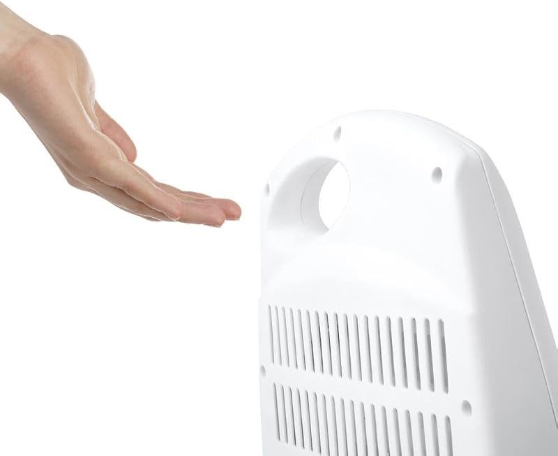 BP 5007, 800 W, 2 niveles de potencia, 2 barras de cuarzo, reflector protegido de alta brillantez, dispositivo de seguridad antivuelco, asa para transporte, color blanco