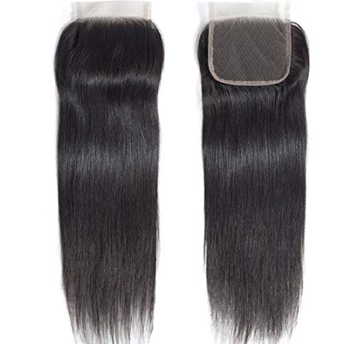 Unprocessed-Straight-Lace-Closure-Brazilian-Virgin-Hair-4X4-Free-Part-8-Inch-Straight-Closure-human-hair-Natural-Black-Color