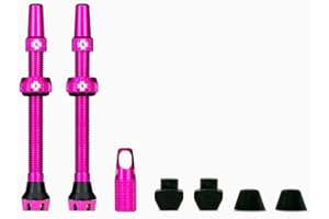 Muc Off Pink Tubeless Presta Valves, 44mm - Premium No Leak Bicycle Valves with Integrated Valve Core Removal Tool