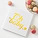 Calculs Oh Baby Guest Book Baby Shower Guest Sign-in Book Guest Registry Guestbook - White Cover with Gold Foil, 8.5 inches, 60 Blank Pages
