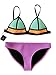 FLORAVOGUE Womens Neoprene Bikini Two-pieces Set