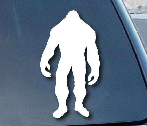Bigfoot Car Window Vinyl Decal Sticker 5" Tall (Color: White)