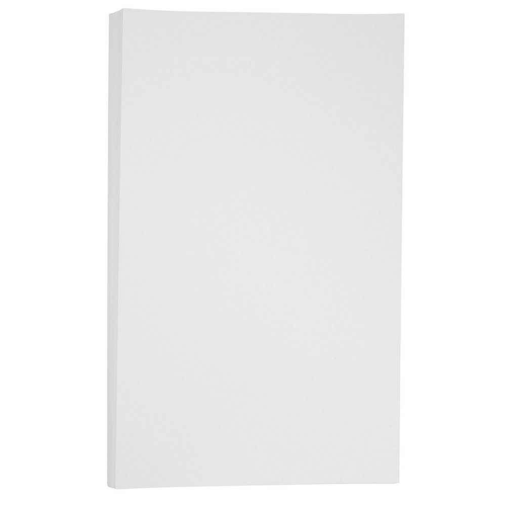 JAM PAPER Vellum Bristol Cardstock - 279.4 x 431.8 mm Coverstock - 145gsm - White - 50 Sheets/Pack