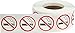 No Smoking Stickers 3/4 Inch 500 Adhesive Labels